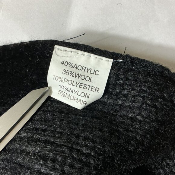 Tivoli Ireland Wool Mohair Floral Lace Ruffle Long Cardigan Sweater Jacket S - Picture 7 of 7